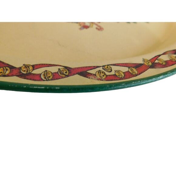 Vintage Potpourri Press Christmas Santa Claus Metal Tray - Picture 3 of 8